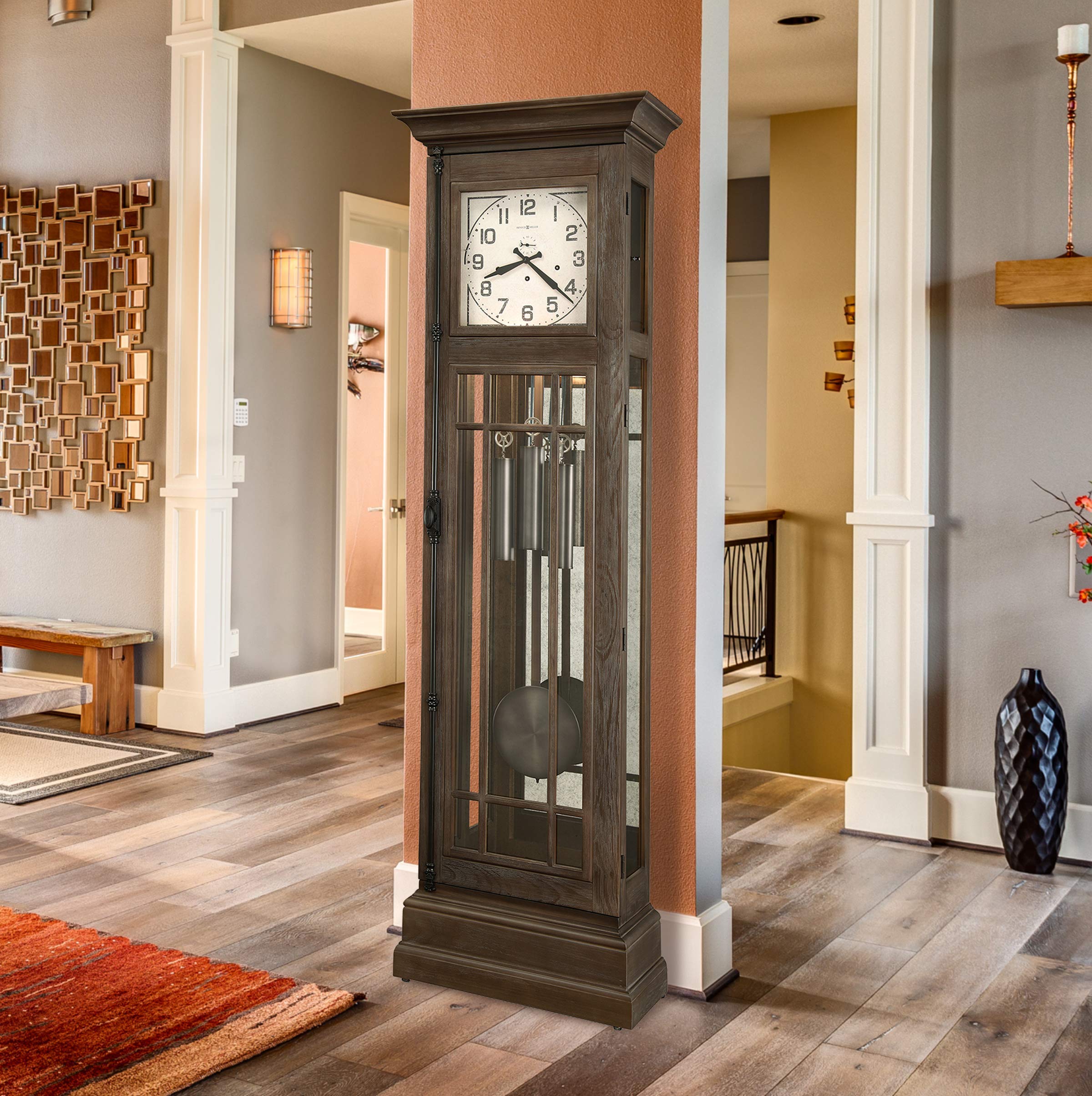 Amazon.com: Howard Miller Davidson Grandfather Clock, Top Flat